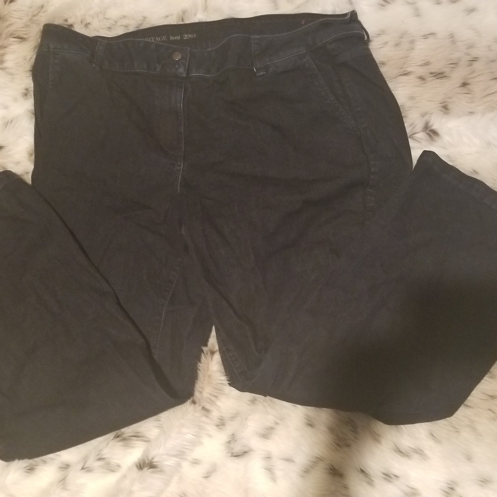 Boot cut dark blue jeans